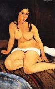 Amedeo Modigliani Draped Nude oil on canvas